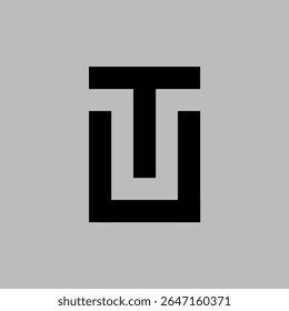 LETRA TU LOGOTIPO VETORIAL QUADRADO EXCLUSIVO