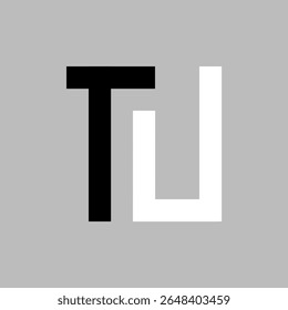 LOGOTIPO TU LETTER VETOR SQUARE