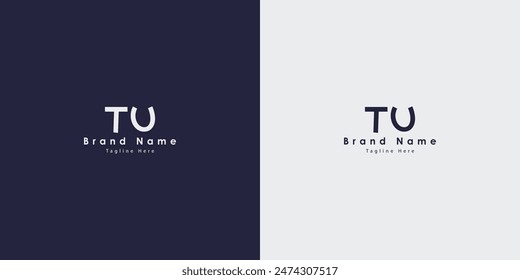 TU-Buchstaben Vektorgrafik Logo Design