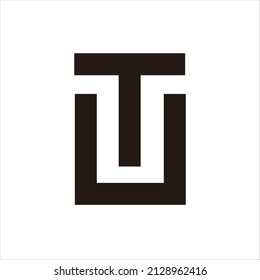 TU Logo Design. Creative Initial TU and UT design Template.