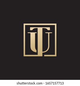 tu logo design vector icon