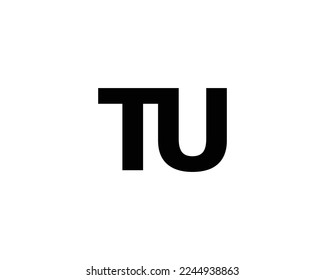 TU logo design vector template