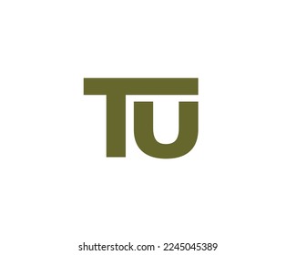 TU Logo design vector template