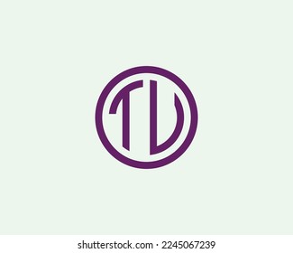 TU logo design vector template