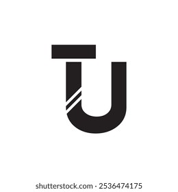 TU Logo Design Vector | Two Letter Logo |