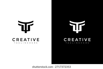 Letra monográfica inicial do logotipo TU