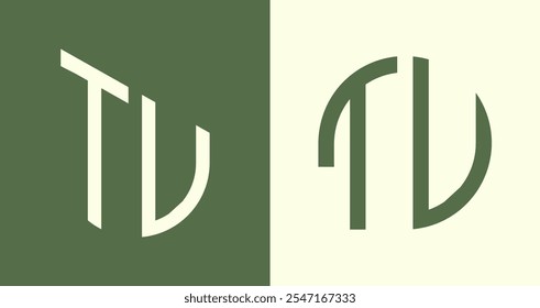 TU modern initial letter logo design vector bundle. It will be suitable for which company or brand name start those initial.