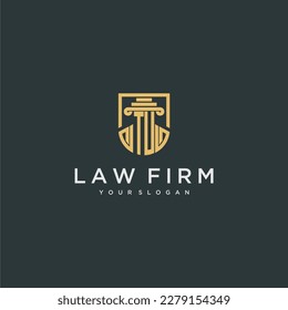 TU monogram initial for lawfirm logo ideas with creative polygon style design