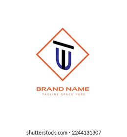 TU Simple Letters logo Design