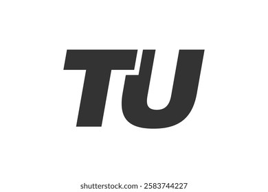 TU Techno Editable Font Logo For Corporate Branding. Bold, Futuristic Design With Unique Typographic Ideas. Minimal Custom Type And Dynamic Letter Variations For Promotion, Printing, And Book Titles