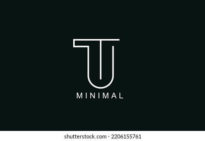 TU or UT Abstract initial monogram Letter alphabet logo