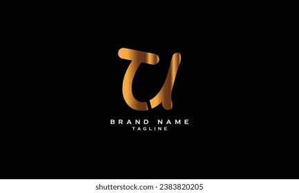 TU, UT, Abstract initial monogram letter alphabet logo design