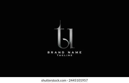 TU, UT, Abstract initial monogram letter alphabet logo design