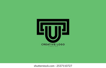 TU UT Abstract initial monogram letter alphabet logo design