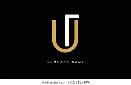 TU, UT Abstract Letters Logo Monogram