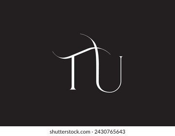 TU UT initial based Alphabet icon logo.