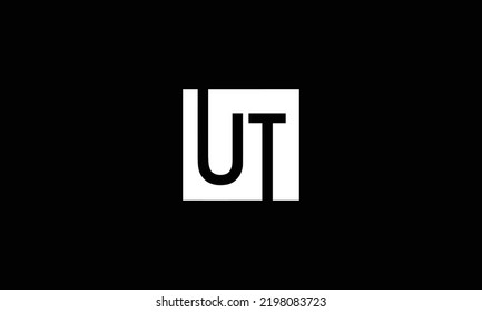  TU UT letter logo design vector template 