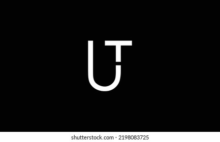  TU UT letter logo design vector template 