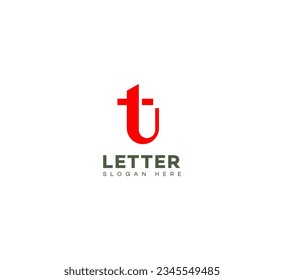 tu, ut letter modern branding logo