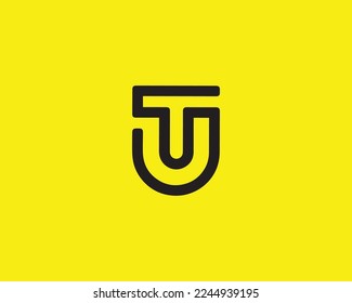 TU UT Logo design vector template