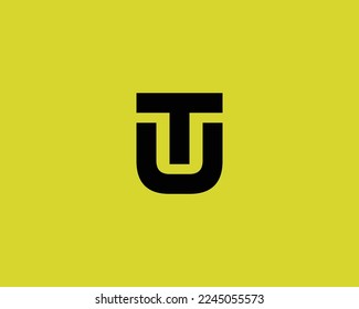 TU UT Logo design vector template