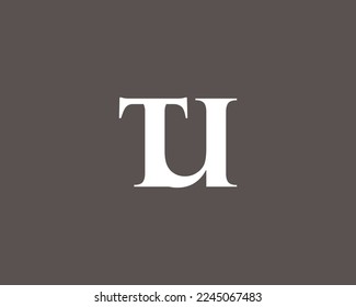 TU UT Logo design vector template