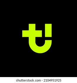 TU UT logo. the letter T and U perfectly combined into a new, modern and original Logo