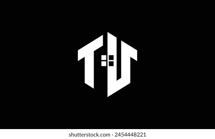 TU UT Real Estate Construction Home Logo Monogram Designs Vector Template.