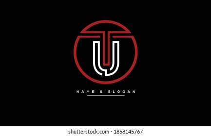 TU ,UT ,T ,U  Abstract letters logo monogram