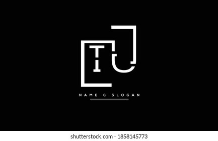 TU ,UT ,T ,U  Abstract letters logo monogram