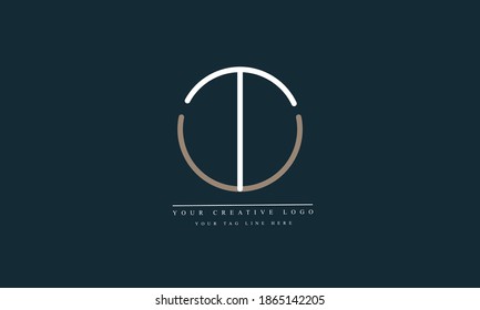 TU, UT, T, U abstract vector logo monogram tempate