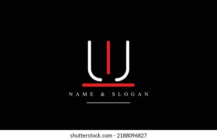 TU, UT, T, U abstract letters logo monogram