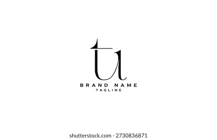 TU UT T AND U Abstract initial monogram letter alphabet logo design