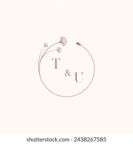 TU wedding monogram logo designideas as inspiration