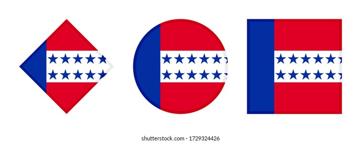 tuamotu archipelago flag icon set
, isolated on white background