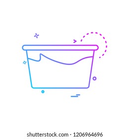 Tub icon design vector