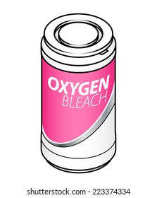 A tub of laundry oxygen bleach.