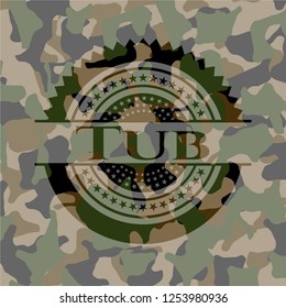 Tub on camo texture