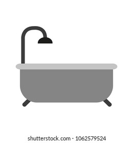Tub with shower isolated