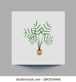 Tub Tree with white background .eps10
