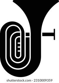 tuba brass horn instrument jazz Glyph