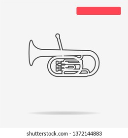 Tuba icon. Vector concept illustration for design.