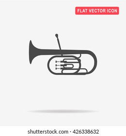 Tuba icon. Vector concept illustration for design.