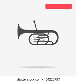 Tuba icon. Vector concept illustration for design.
