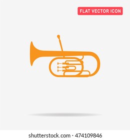 Tuba icon. Vector concept illustration for design.