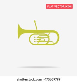 Tuba icon. Vector concept illustration for design.