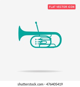 Tuba icon. Vector concept illustration for design.