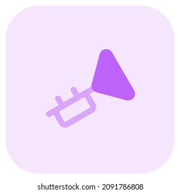 Tuba like a trumpet music instrument for rock concert
