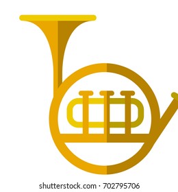 Tuba musical instrument flat icon, vector sign, colorful pictogram isolated on white. Symbol, logo illustration. Flat style design