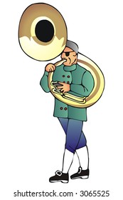 tuba player
